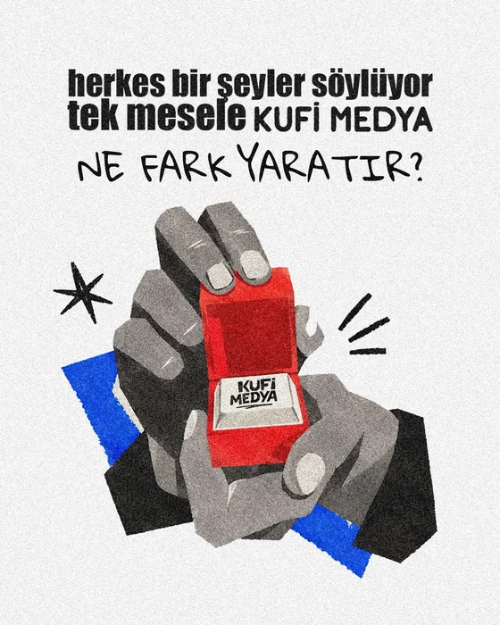 Kufi Medya’nın “Ne fark yaratır?” temalı yaratıcı tasarım görseli