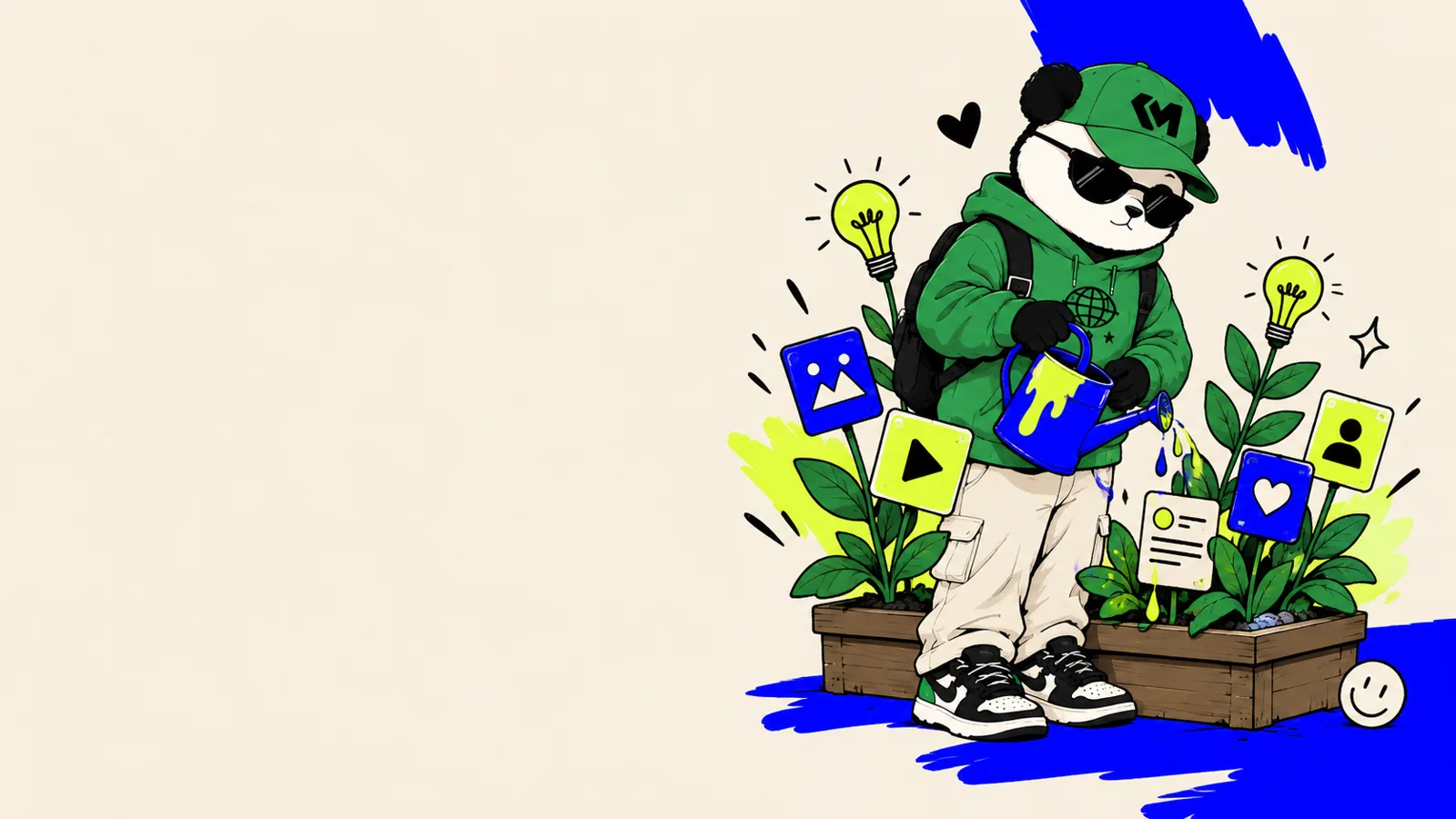 Kufi Medya panda illustration: Social Media Management in Ankara: Strategy, Content and Measurement